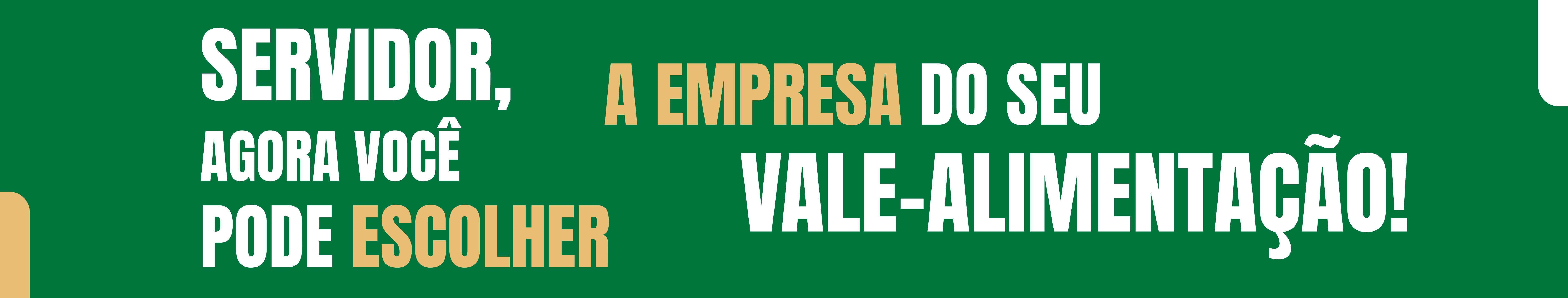 Servidor, agora você pode escolher a empresa do seu vale-alimentação